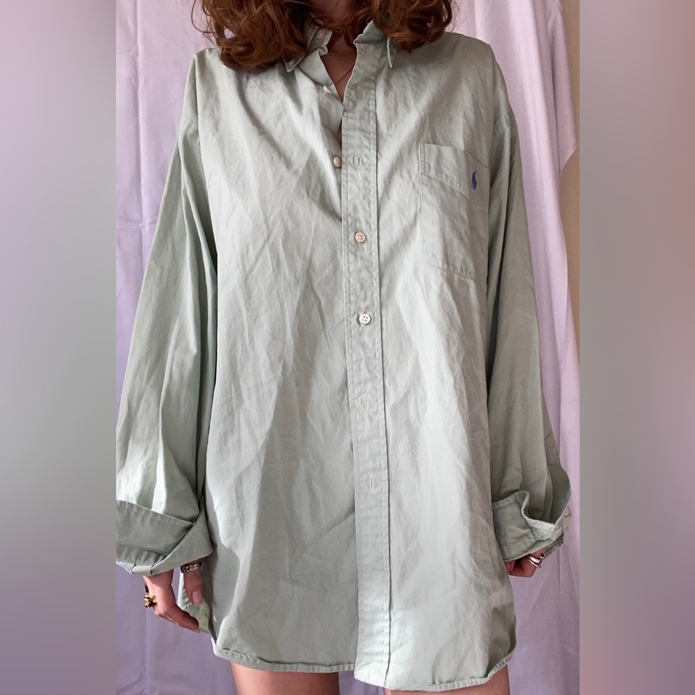Green Ralph Lauren polo shirt